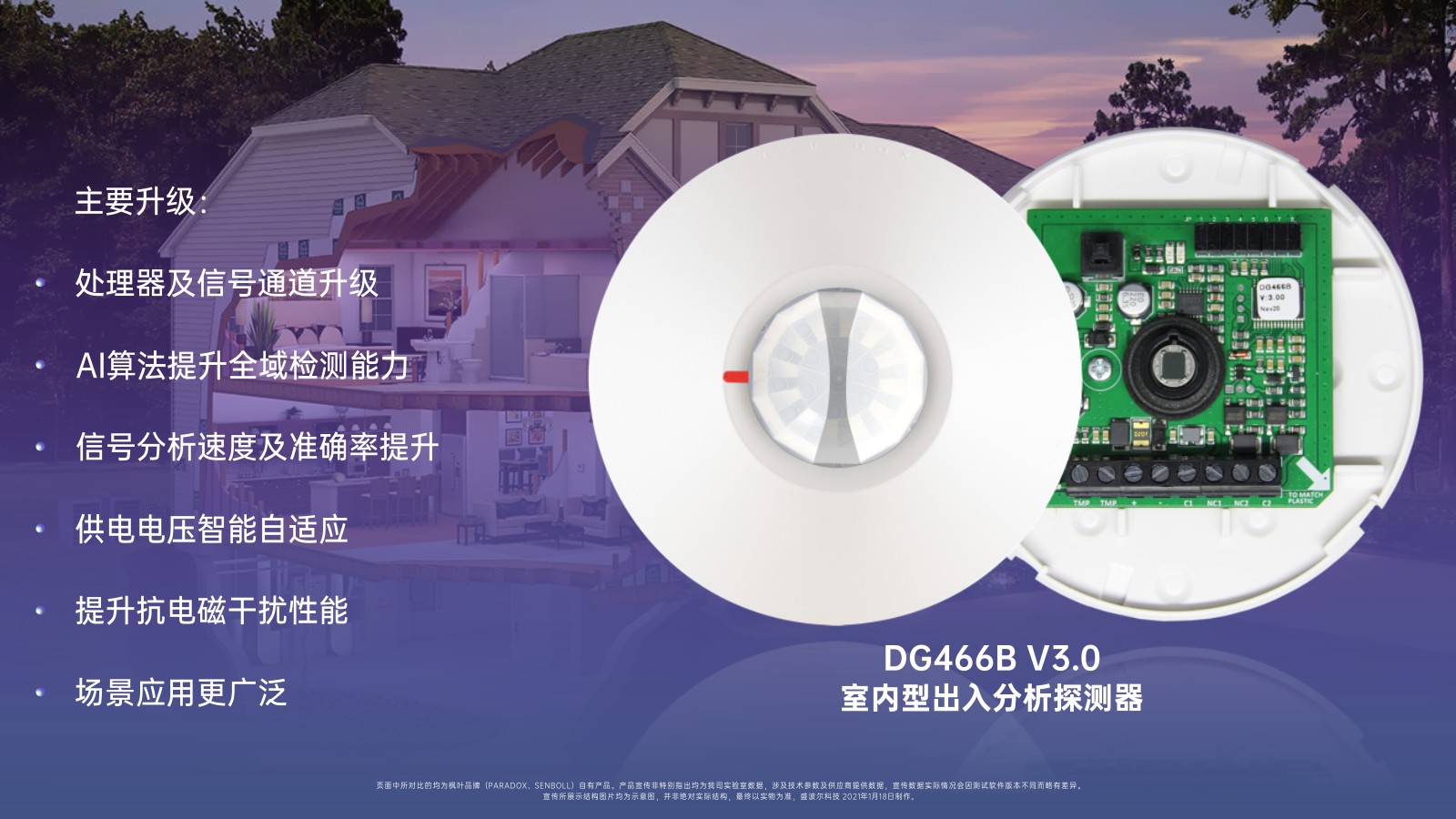  DG466B V3.0 - 室内型出入分析探测器全新上市 